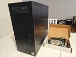 Vintage Lian PC-61 Usb Black Aluminum Atx Mid Tower Computer Case W/ Psu, Dvd. Fixed Price $299.95.