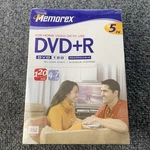 Memorex Dvd+r Recordable 120 Minute 4.7GB 5 - Sealed Package New. Fixed Price $13.99.
