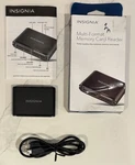 Insignia NS-CR20A1 Black Portable Usb 2.0 Multiformat Memory Card Reader. Fixed Price $19.99.