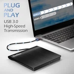 Rioddas External Cd/dvd Drive For Laptop, Usb 3.0 Player Portable +/-rw. Fixed Price $21.00.
