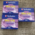15 Ct Verbatim Dvd+r Dl 8.5GB 8X Branded Surface 5PK 2 Jewel Case Box VER95311. Fixed Price $22.50.