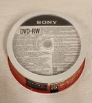 Pk Sony Blank Dvd-rw Logo Branded 4.7GB Rewritable Disc 25DMW47SP. Fixed Price $19.00.