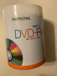 Memorex Dvd+r 16X 4.7 Gb 120 Min 100-PACK Spindle New Factory Sealed Blank. Fixed Price $18.00.