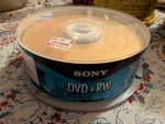 Pk Sony Blank Dvd+rw 4X Logo Branded 4.7GB Rewritable Disc - 25DPW47LS2. Fixed Price $28.50.