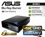 Asus External Blu-ray Writer 4K Uhd Ready Firmware Makemkv BW-16D1X-U. Fixed Price $425.32.