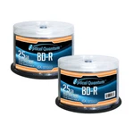 100 6X 25GB Blu-ray Bd-r White Inkjet Printable Blank Discs OQBDR06WIP-H-50. Fixed Price $62.00.