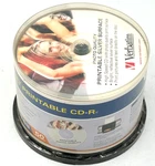 50 Verbatim Cd-r 52X 700MB/80MIN Inkjet Printable Silver. Fixed Price $10.95.