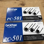 2X Brother PC-501 Genuine Black Printing Cartridge For FAX-575. Fixed Price $29.99.