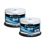 100 Optical Quantum 6X 25GB Blu-ray Bd-r Shiny Silver Blank Disc OQBDR06ST-50. Fixed Price $58.00.