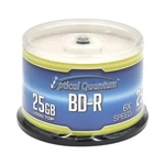 Optical Quantum 6X 25GB Blue Blu-ray Bd-r Logo Top Disc Cake Box OQBDR06LT-50. Fixed Price $30.95.
