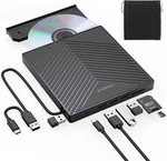 External Cd Dvd Drive, Ultra Slim Burner Usb 3.0 With 4 Ports And 2 Tf/sd. Fixed Price $48.97.