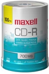 Maxell 648200 Cd-r 100PC Recordable Discs 48X 700MB 80 Min Spindle Pk. Fixed Price $37.71.