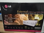 Lg External Dvd Usb 2.0 Rewriter GSA-5163D Tri Formats No Power Supply. Fixed Price $39.99.
