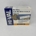 Hi-val Cd Rewritable Drive 52X24X52X Burner H522452 New In Box Sealed Nib. Fixed Price $19.99.