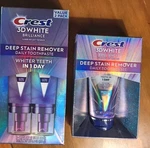 New Crest 3D White Brilliance Deep Stain Remover Toothpaste 2 Pk + Travel Size. Fixed Price $26.58.