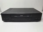 Sanyo VWM-320 Vhs Player Vcr 4-HEAD DA4 For Repair Parts Powers On. Fixed Price $21.99.