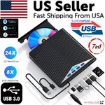 External Cd Dvd Drive For Pc Laptop Windows 11 10 Usb 3.0 Burner Reader Writer. Fixed Price $23.89.