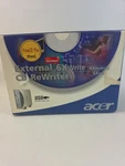 Acer External 6XWRITE Cd-rewriter Usb 6406EU-102. Fixed Price $35.00.