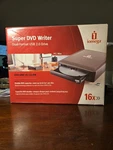Iomega Super Dvd Writer Dual-format Usb 2.0 Drive 16X Open Box Untested. Fixed Price $30.00.