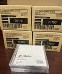 Verbatim Cd-rw 700MB 4X Inkjet Printable Blank Cd's Bulk 87 Piece Lot Box 95160. Fixed Price $52.75.