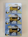 3 Pack Memorex Mp 120 8MM Video Cassette New Sealed. Fixed Price $15.99.
