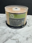 Hp Hewlett Packard Dvd+r 16X 4.7GB 120 Min. Media Disc 50 Sealed. Fixed Price $19.99.