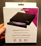 Nexxtech Usb 2.0 Portable External Writer Slim Dvd Cd Rw Drive Reader Burner. Fixed Price $25.45.