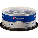 Verbatim Disc Bdxl 100GB 6X Blu-ray With Branded Surface, 25-PACK Spindle. Fixed Price $527.98.