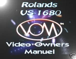 Roland VS-1680 Video Owners Manual On Dvd,very Rare ,awesome Learning Tool !.. Fixed Price $19.95.