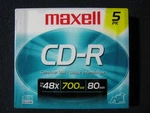 Maxell 648205 Cd-r With Slim Jewel Cases Count 700MB. Fixed Price $18.89.