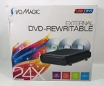 I/omagic External Dvd Rewritable Drive Usb 2.0 Dual Format Writer 24X Rw. Fixed Price $19.00.