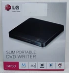 Lg Slim Super-multi Portable Dvd Rewriter GP50NB40 Black M-disk NB60. Fixed Price $18.97.
