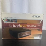 Tdk 4X Indidvd R/rw/cd Burner Pc/mac With All Cords, Software, & Original Box. Fixed Price $49.95.
