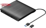 Roofull External Drive For Laptop, Usb 3.0 Type-c Portable Cd/dvd Player. Fixed Price $26.47.