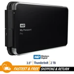 My Passport Pro Portable External Hard Drive 2TB Thunderbolt, WDBRMP0020DBK. Fixed Price $119.90.