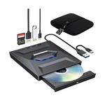 Roofull External Cd Dvd Drive With Usb 3.0/2.0/TYPE-C Ports And Sd Card Slot,.... Fixed Price $51.99.