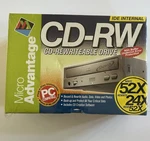 Micro Advantage 52X24X52 Cd-rw Ide Internal Drive 52CDRW-B13 New Sealed. Fixed Price $28.99.