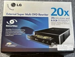 Lg GSA-E60L External Super Multi Dvd +/- Rewriter 20X Speed 8.5 Gb Lightscribe. Fixed Price $69.95.