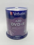 Verbatim Dvd+r Discs 4.7GB 16X Spindle 100/PACK 95098. Fixed Price $23.46.
