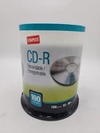 Staples Cd-r 80 Minute Recording 700MB 52X Speed 100 Disc Spindle Pack Blank New. Fixed Price $14.95.