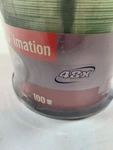 Imation Cd-r Blank Discs 100 Pack 80MIN 700MB 48X Spindle Media New Sealed. Fixed Price $22.46.