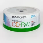 Memorex 25 Pack High Speed Cd-rw Rewritable 12X 700MB 80MIN Blank Cds New Sealed. Fixed Price $9.99.