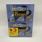 Pack Memorex 8MM Blank MP120 Camcorder Video Cassette Tapes New Sealed. Fixed Price $12.97.