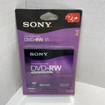 New Sony Handycam Dvd-rw Mini Discs (2 Pack) 30 Each Re-recordable. Fixed Price $19.99.