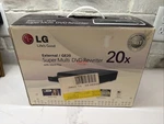7LG External GE20 Super Multi Dvd Rewriter 20X W/ Silent Play In Box. Fixed Price $49.99.