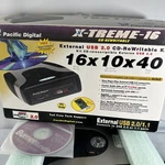 Pacific Digital X-TREME-16 External Usb 2.0 Rewritable Kit 16X10X40 TOTE33. Fixed Price $22.00.