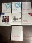 Lot Of Vtg Apple Macintosh - At Ease /300I Claris User Guides Cds Folder. Fixed Price $19.99.