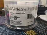 Verbatim Thermal Printable Cd-r 700MB 52X Crystal Silver (50 Pack). Fixed Price $19.90.
