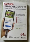 Picture Keeper Connect 64GB Iphone Ipad & Android Tablet Pc New Free Ship. Fixed Price $39.90.