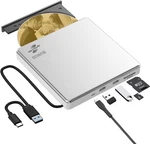 External Drive Lightscribe Cd/dvd +/-rw Burner Player Writer Silver. Fixed Price $52.44.